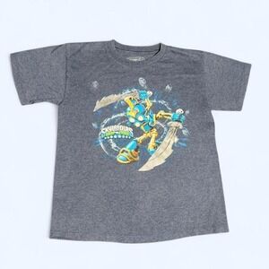 Skylanders Swap Force Freeze Blade‎ Graphic Tee Youth Small Grey Silver Foil Y2K